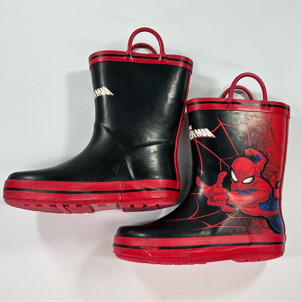 Marvel Spider Man Rain Boots Size 11 Toddler - Picture 4 of 12